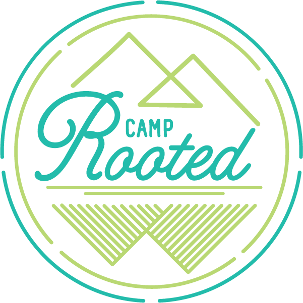 Camp Rooted logo.